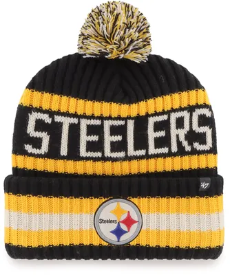 ‘47 Men's Pittsburgh Steelers Bering Black Cuffed Beanie