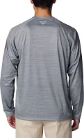 Columbia Men's Ohio State Buckeyes GrayGrey Terminal Tackle Long Sleeve Shirt