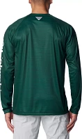 Columbia Men's Michigan State Spartans Green Terminal Tackle Long Sleeve Shirt