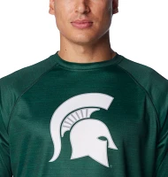 Columbia Men's Michigan State Spartans Green Terminal Tackle Long Sleeve Shirt