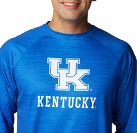 Columbia Men's Kentucky Wildcats Blue Heathered Terminal Tackle Long Sleeve T-Shirt