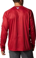 Columbia Men's Oklahoma Sooners Crimson Terminal Tackle Long Sleeve Shirt