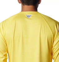 Columbia Men's Oregon Ducks Yellow Terminal Tackle Long Sleeve Shirt