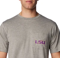 Columbia Men's LSU Tigers Grey Tech Trail Performance Shirt