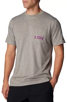 Columbia Men's LSU Tigers Grey Tech Trail Performance Shirt