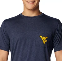 Columbia Men's West Virginia Mountaineers Blue Tech Trail Performance Shirt