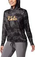 Columbia Women's Tennessee Volunteers Black Summerdry Printed Long Sleeve Hoodie