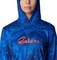 Columbia Women's Florida Gators Blue Summerdry Printed Long Sleeve Hoodie