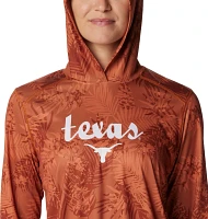 Columbia Women's Texas Longhorns Burnt Orange Summerdry Printed Long Sleeve Hoodie