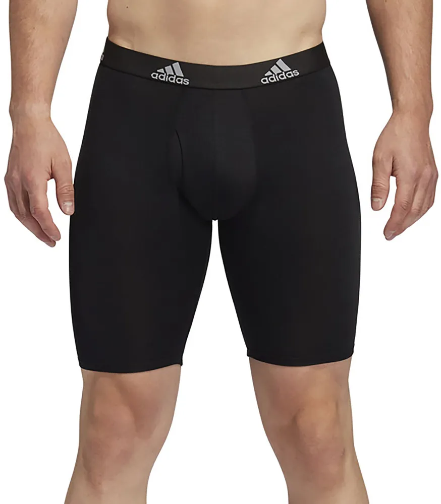 adidas Men's Performance Long Boxer Briefs – 3 Pack