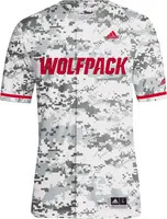 adidas Men's NC State Wolfpack Camo Full Button Replica Baseball Jersey