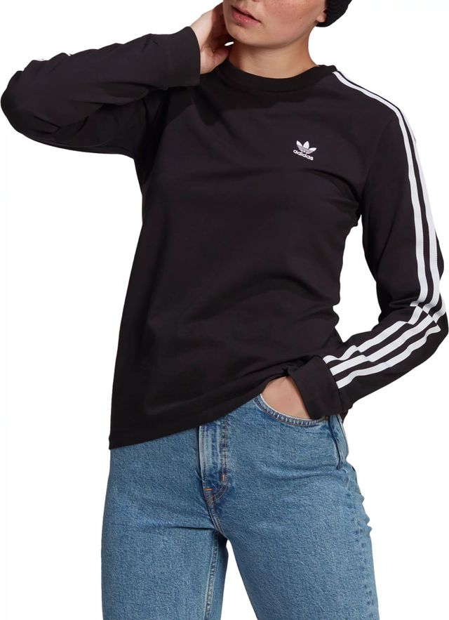 Slik nederdel Afdeling Dick's Sporting Goods Adidas Originals Women's 3-Stripes Long Sleeve T-Shirt  | Bridge Street Town Centre