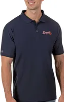 Antigua Men's Atlanta Braves Navy Legacy Polo