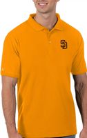 Antigua Men's San Diego Padres Gold Legacy Polo