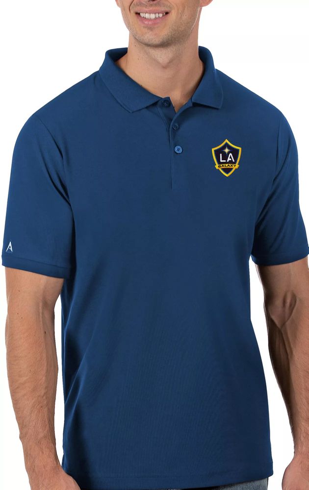 Antigua Men's Los Angeles Galaxy Royal Legacy Pique Polo