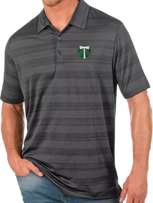 Antigua Men's Portland Timbers Gray Compass Polo