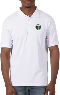 Antigua Men's Portland Timbers White Legacy Pique Polo