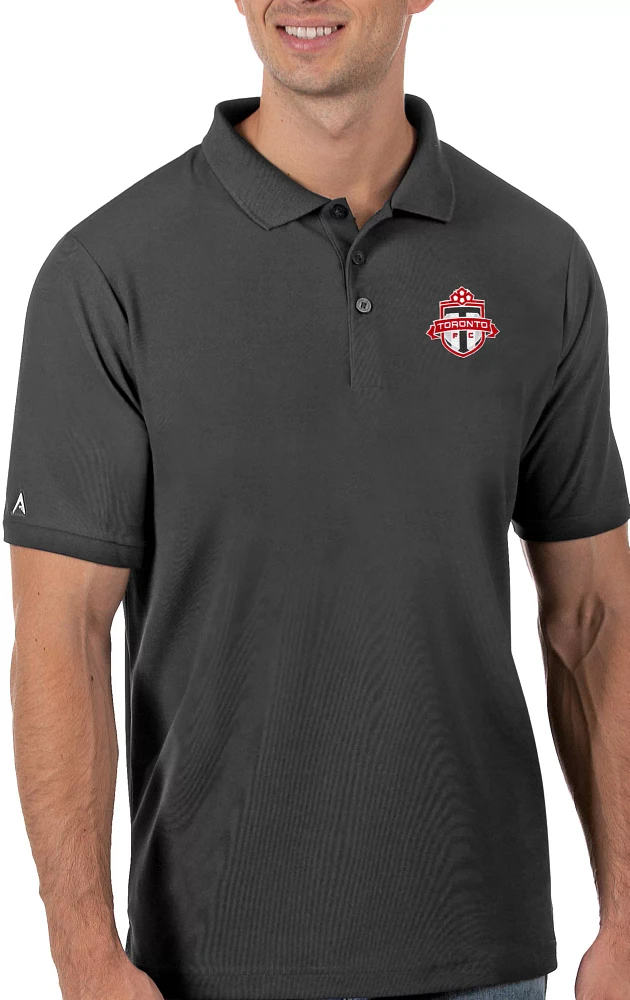 Antigua Men's Toronto FC Grey Legacy Pique Polo