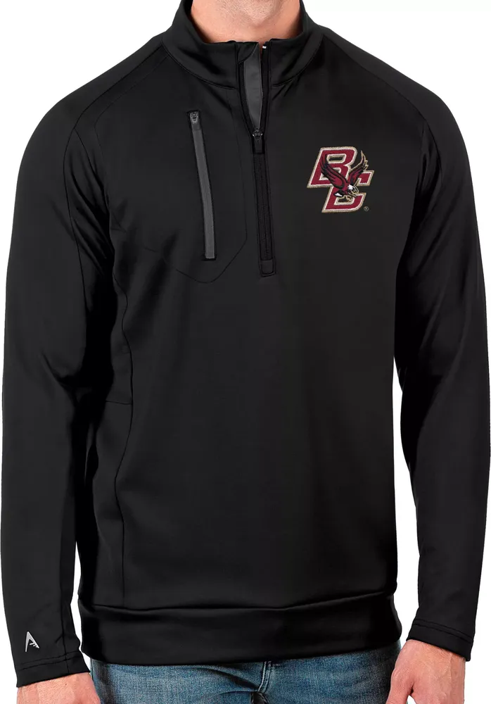 Antigua Men's Boston College Eagles Black Generation Half-Zip Pullover Shirt