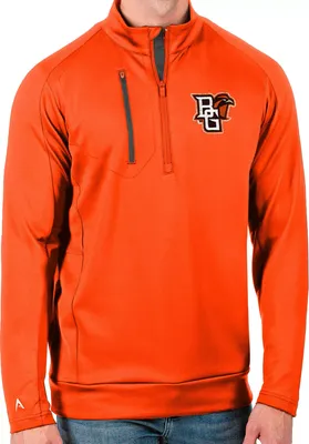 Antigua Men's Bowling Green Falcons Orange Generation Half-Zip Pullover Shirt