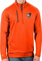 Antigua Men's Bowling Green Falcons Orange Generation Half-Zip Pullover Shirt