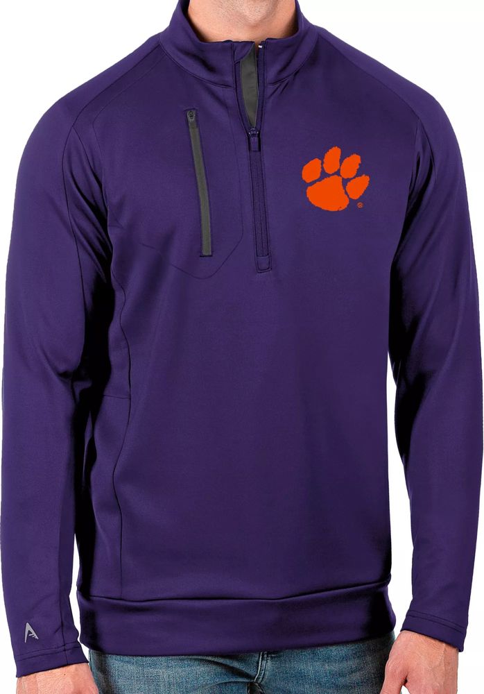 Antigua Men's Clemson Tigers Regalia Generation Half-Zip Pullover Shirt