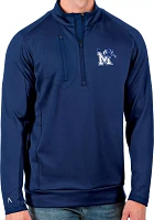 Antigua Men's Memphis Tigers Blue Generation Half-Zip Pullover Shirt