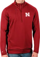 Antigua Men's Nebraska Cornhuskers Scarlet Generation Half-Zip Pullover Shirt