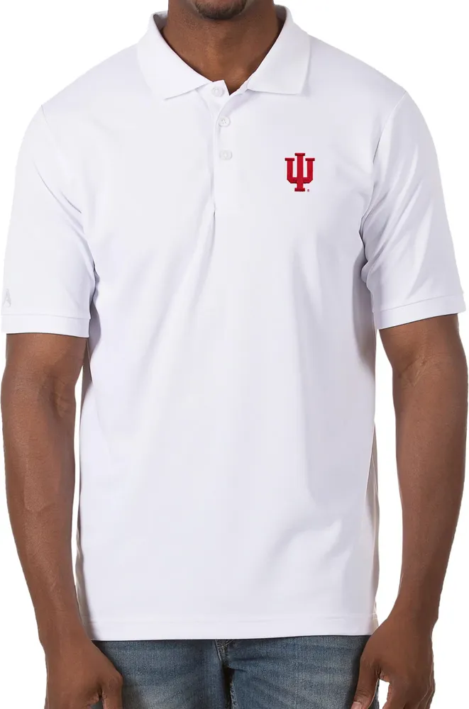 Antigua Men's Indiana Hoosiers Legacy Pique Polo