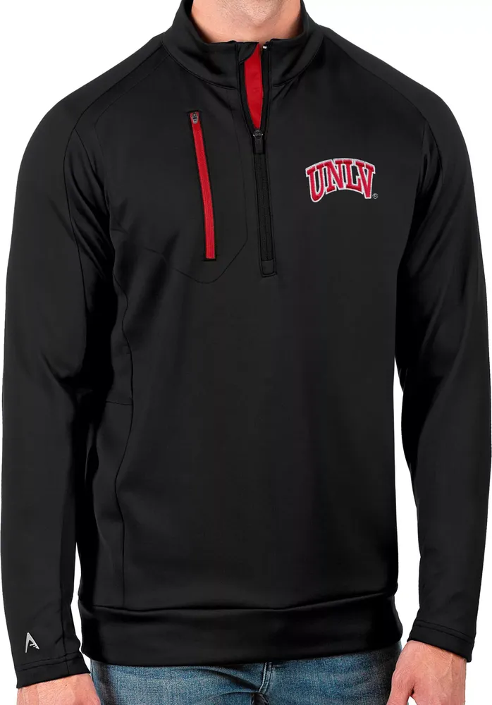 Antigua Men's UNLV Rebels Black Generation Half-Zip Pullover Shirt