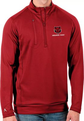 Antigua Men's Arkansas State Red Wolves Scarlet Generation Half-Zip Pullover Shirt