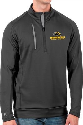 Antigua Men's Southern Miss Golden Eagles Grey Generation Half-Zip Pullover Shirt