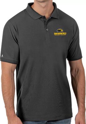 Antigua Men's Southern Miss Golden Eagles Grey Legacy Pique Polo