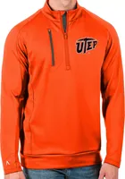 Antigua Men's UTEP Miners Blaze Orange Generation Half-Zip Pullover Shirt