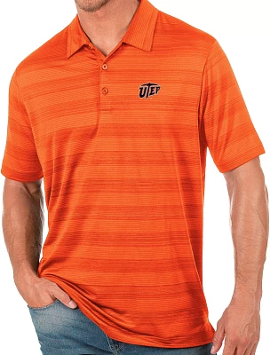 Antigua Men's UTEP Miners Blaze Orange Compass Polo