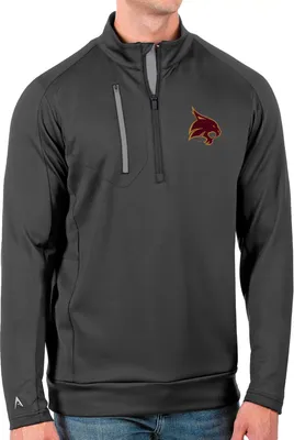 Antigua Men's Texas State Bobcats Grey Generation Half-Zip Pullover Shirt