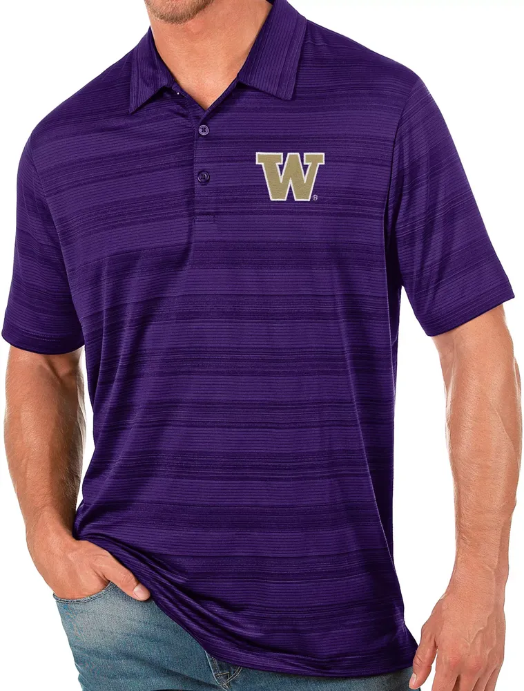 Antigua Men's Washington Huskies Purple Compass Polo