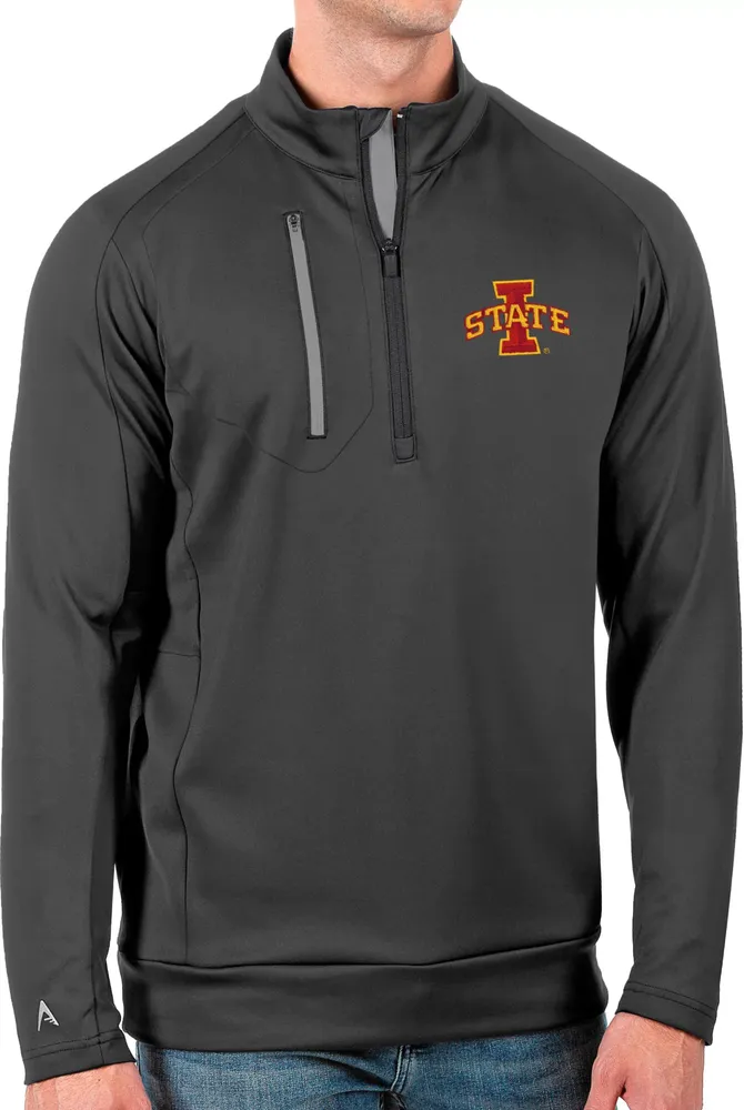 Antigua Men's Iowa State Cyclones Grey Generation Half-Zip Pullover Shirt