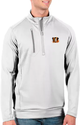 Antigua Men's Cincinnati Bengals Generation Half-Zip Pullover