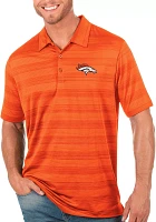 Antigua Men's Denver Broncos Orange Compass Polo