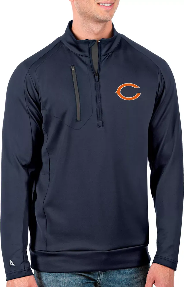 Antigua Men's Chicago Bears Navy Generation Half-Zip Pullover