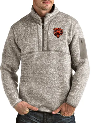 Antigua Men's Chicago Bears Oat Fortune Pullover Jacket