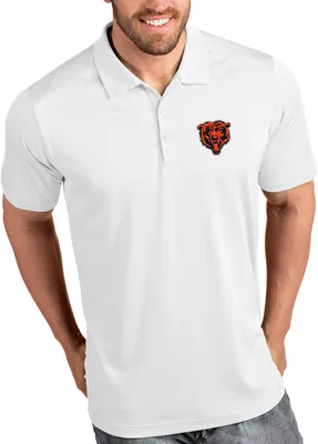 Antigua Men's Chicago Bears White Tribute Polo