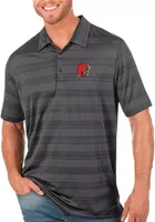 Antigua Men's Cleveland Browns Grey Compass Polo