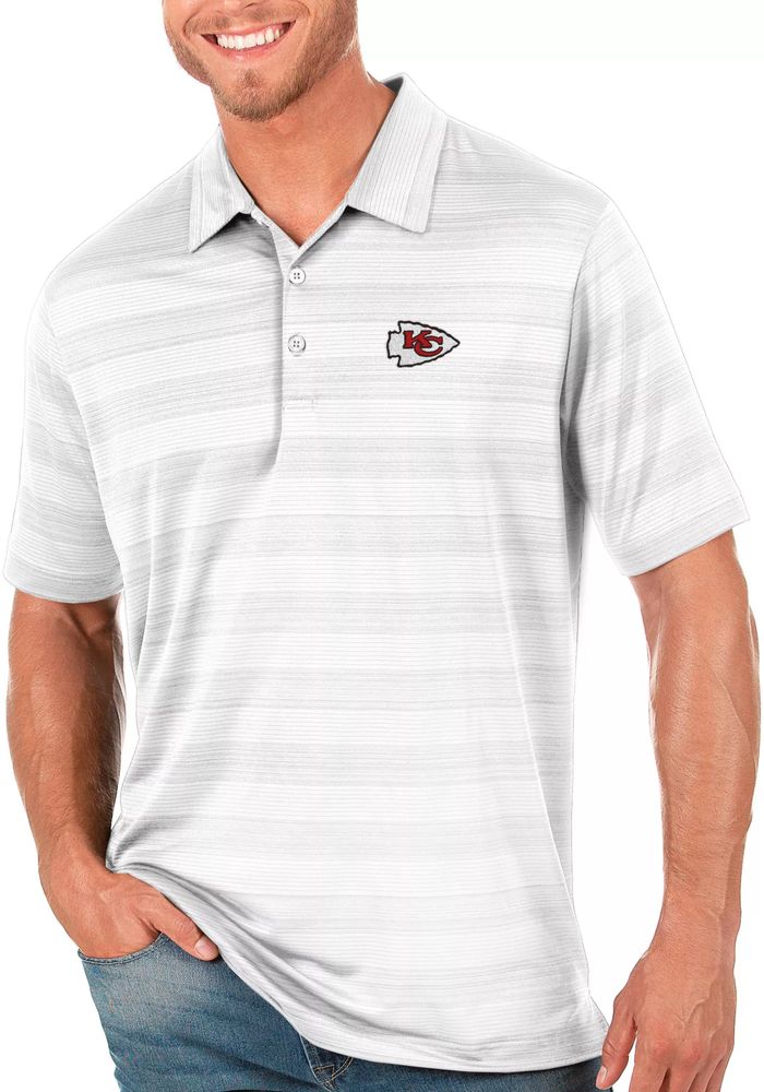 Dick's Sporting Goods Antigua Men's Kansas City Chiefs Compass White Polo