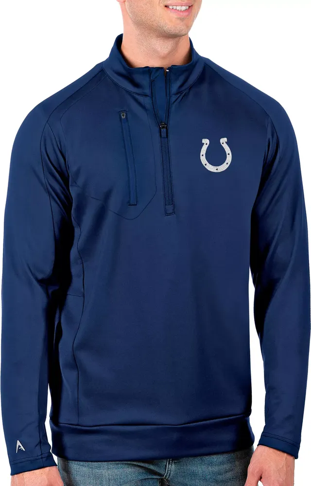 Antigua Men's Indianapolis Colts Royal Generation Half-Zip Pullover