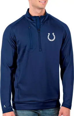 Antigua Men's Indianapolis Colts Royal Generation Half-Zip Pullover