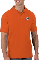 Antigua Men's Miami Dolphins Legacy Pique Polo