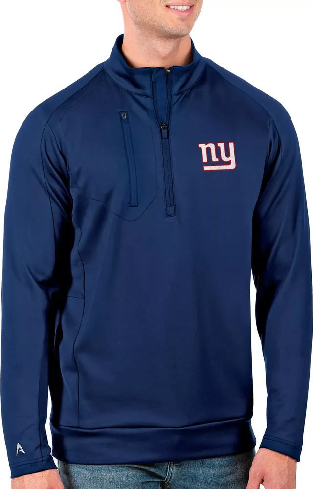 Antigua Men's New York Giants Royal Generation Half-Zip Pullover