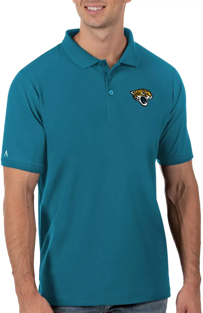 Antigua Men's Jacksonville Jaguars Teal Legacy Pique Polo